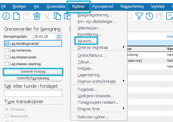 generere purreforslag