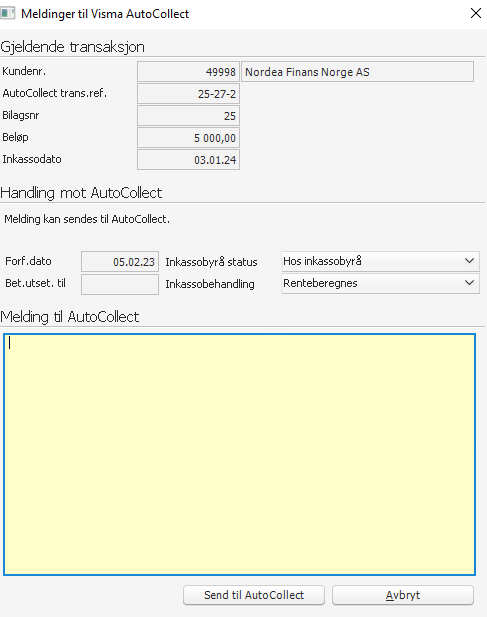 melding via autocollect