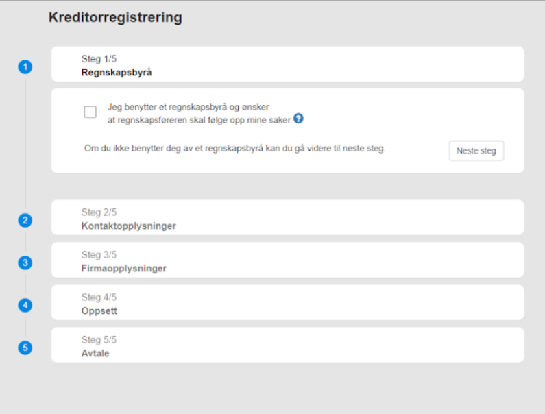 kreditorregistrering