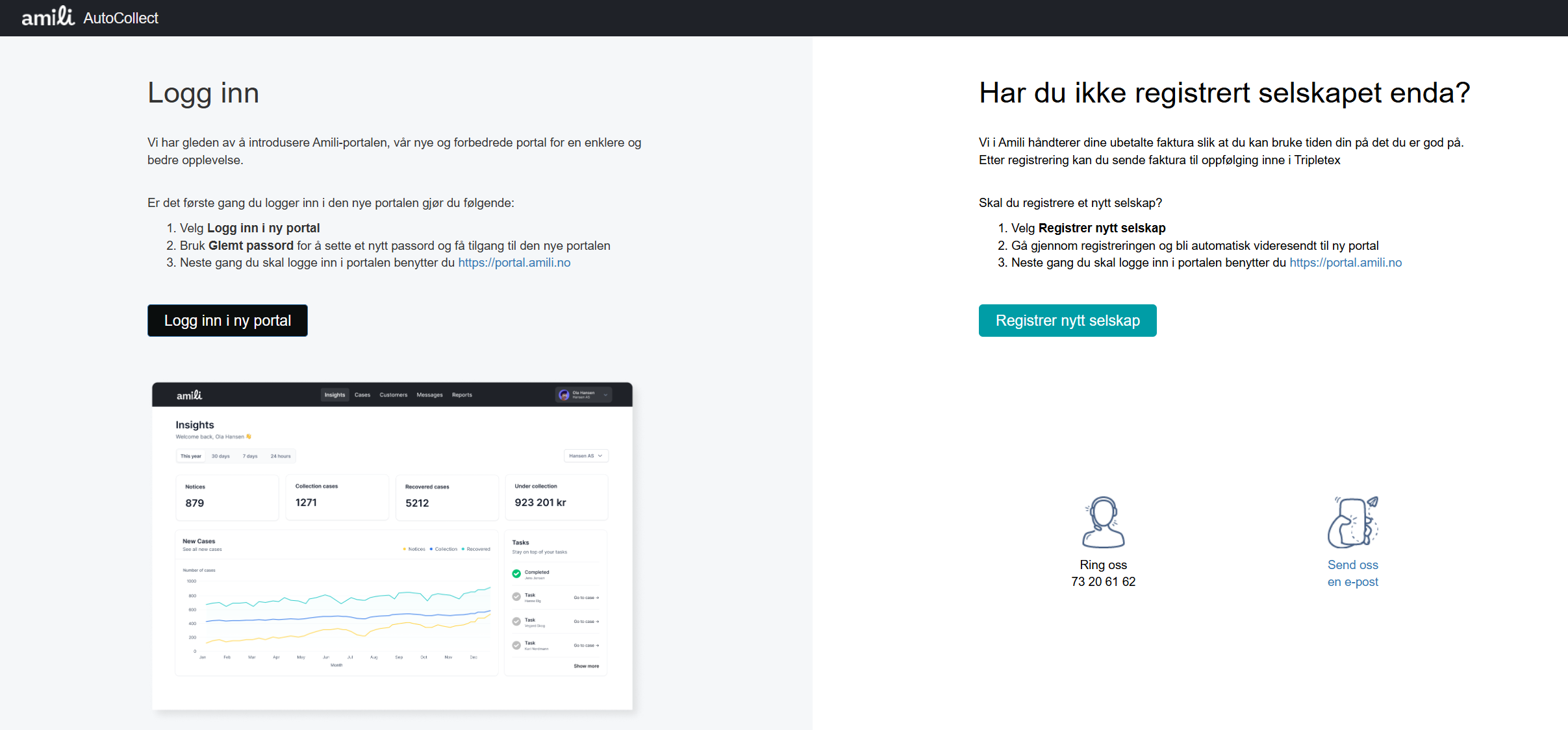 kundeportal registrering