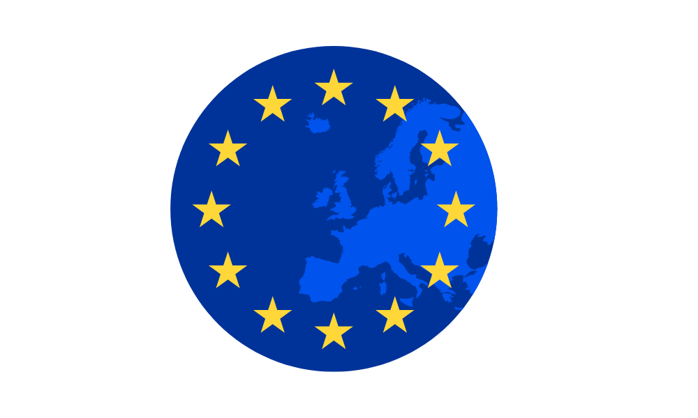 EU flagg - sirkel